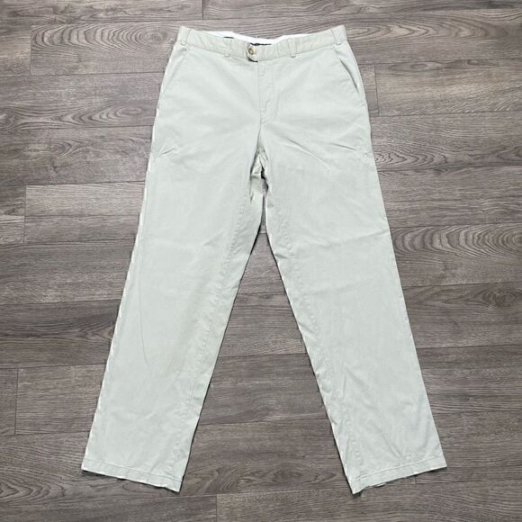 Brax Feel Good Mens Size 33x32 Chino Khakis Beige Dress Pants 31" Inseam - Picture 1 of 8